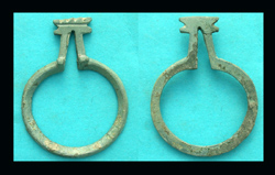 Buckle, Abstract Terminal, Ring-type c. 3rd Cent, Scarce!